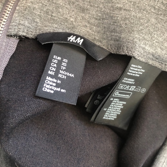 H&M Grey Frill Hem Mini Skirt XS - Picture 6 of 6